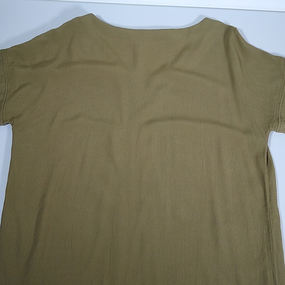 Madewell Novel Shift Dress Olive Green M - Picture 8 of 11